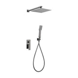 IMEX PISA GPP048/BGM ensemble de douche encastrée avec douchette et pomme de douche noir métallisé pisa