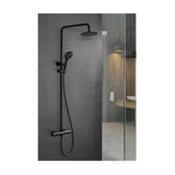 IMEX KENT BTK017/NG set de douche thermostatique et extensible en laiton noir mat kent