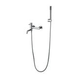 IMEX MONZA BDM039-4 conjunto de torneira misturadora monocomando e chuveiro de mão com suporte em latão e pvc cromado monza