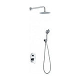 Shower wall set with minimalist design, chrome finish Oslo by Imex