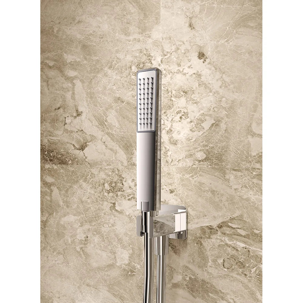 Plano o detalle técnico de Conjunto Ducha Monomando Empotrado Arezzo Oro Rosa Cepillado Imex (vista 5)