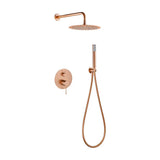 Conjunto Ducha Monomando Empotrado Bless Imex Dourado rosa escovado