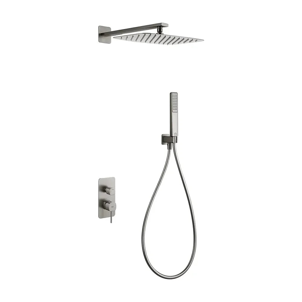 CONJUNTO DUCHA MONOMANDO EMPOTRADO FIRENZE NÍQUEL CEPILLADO IMEX Imex
