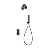 Toscana single-lever concealed shower set & Tube shower-head Imex Black gun metal