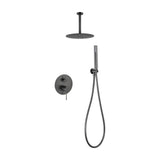 ENSEMBLE DOUCHE MONOCOMMANDE ENCASTRÉ PALAU BLACK GUN METAL