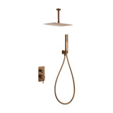 Conjunto Ducha Monomando Empotrado Sassari Imex Dourado rosa escovado