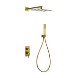 ENSEMBLE DOUCHE MONOCOMMANDE ENCASTRÉ TOSCANA OR BROSSÉ