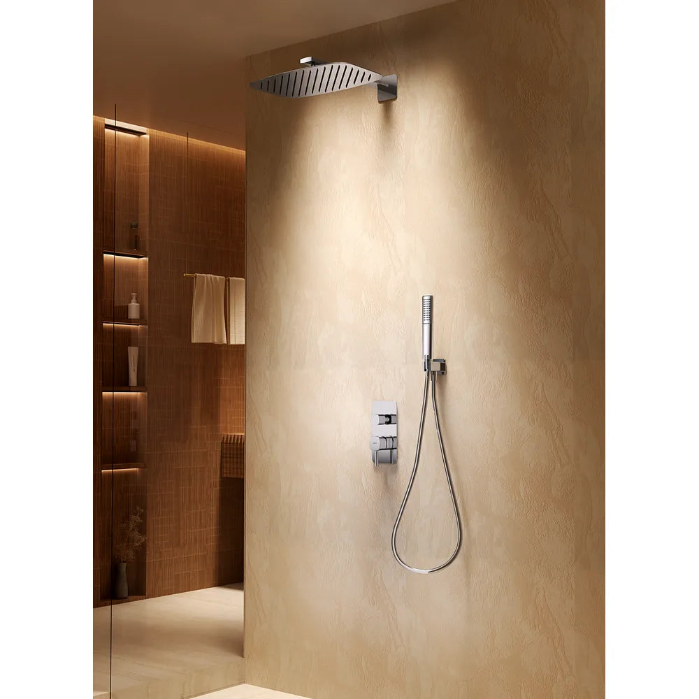 Plano o detalle técnico de Conjunto Ducha Monomando Empotrado Toscana Cromo Imex (vista 3)