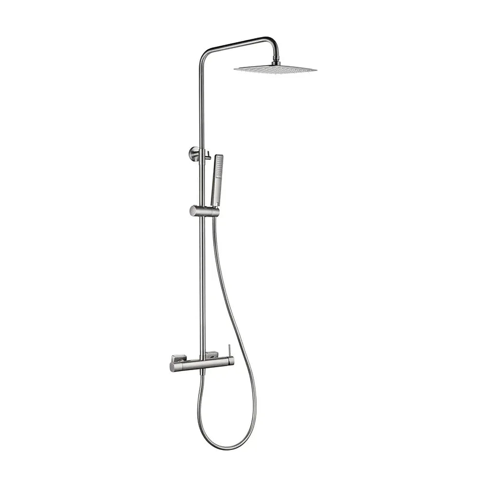 Conjunto ducha monomando Firenze níquel cepillado Imex Imex