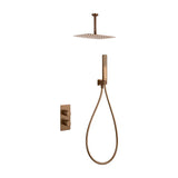 Arezzo thermostatic concealed shower set Imex Brushed rose gold