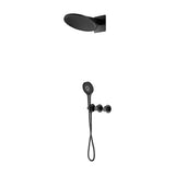IMEX BOLONIA MATTE BLACK THERMOSTATIC SHOWER SET RECESSED
