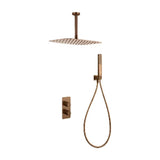 Conjunto Duche Termostático Imex Sassari Ouro Rosa