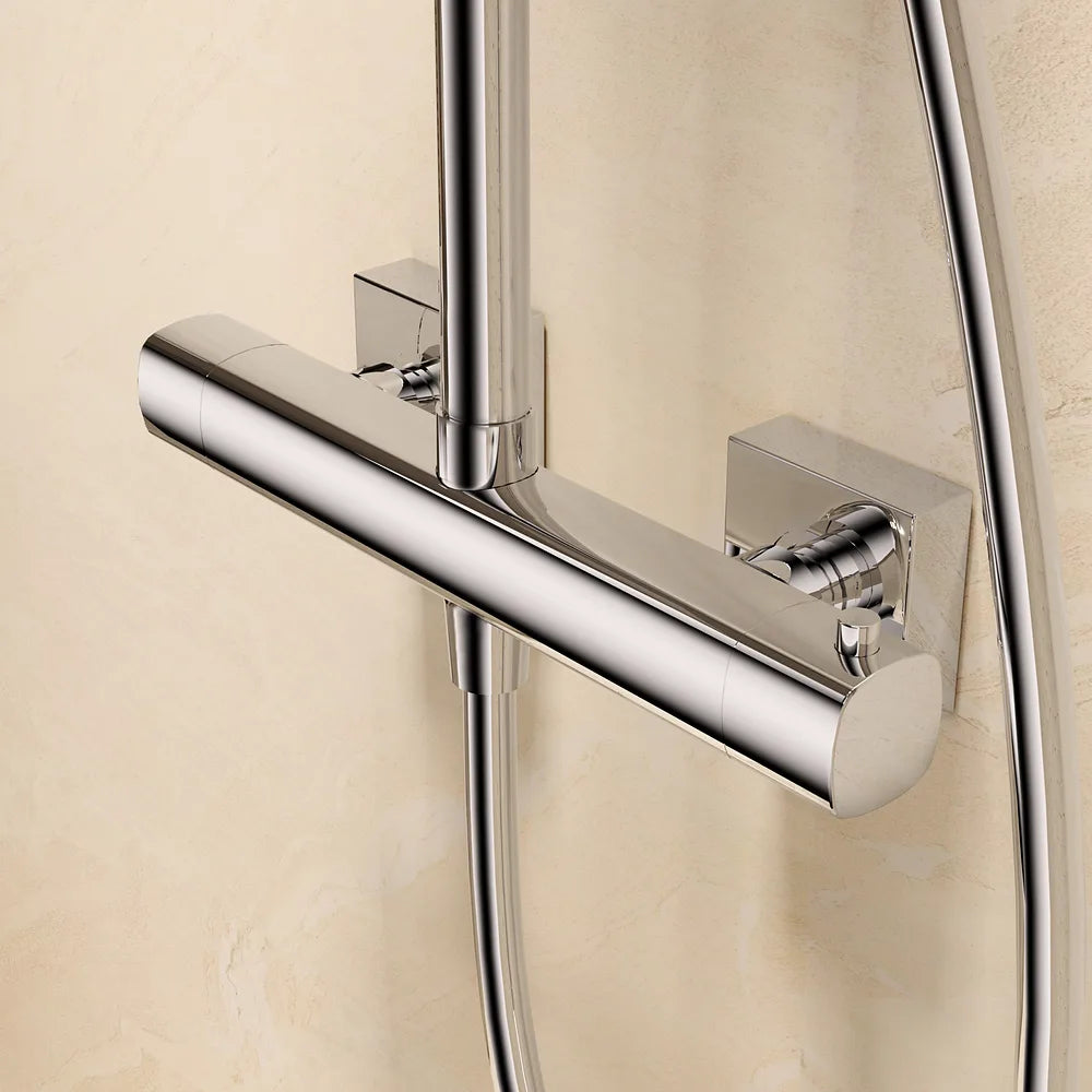 Plano o detalle técnico de Conjunto ducha termostático Toscana oro cepillado Imex (vista 4)