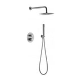 IMEX LINE GTD038/NQ set de douche thermostatique encastré moderne brushed nickel line