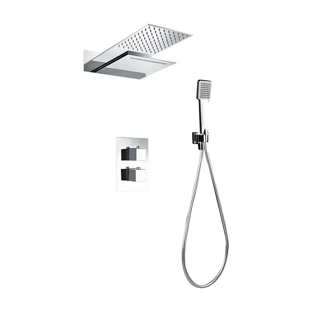 Conjunto para ducha con una grifería fabricada en latón de diseño moderno Rodas de Imex Imex