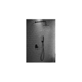 Concealed shower set with brass fittings in matte black finish Milos by Imex