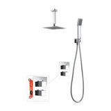 Thermostatic shower set with 3 modules modern design chrome finish, ons Cies by Imex