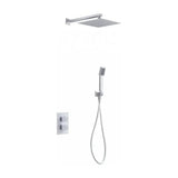 Thermostatic shower set solid brass with matt white finish Cies by Imex