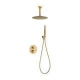Brushed Gold Imex Salerno Built-In Thermostatic Shower