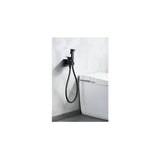 IMEX IRLANDA RDM003/NG Robinet de bidet encastré avec poignée et tuyau en laiton avec finition noir mat