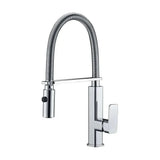 Rubinetto da cucina monocomando con bocca alta in ottone cromato Toulouse di Imex