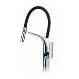 IMEX Lanzarote GCE015 Mitigeur de cuisine à haut bec en chrome et noir mat lanzarote