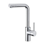 Kitchen faucet single lever high arc swivel spout chrome finish Venecia by Imex