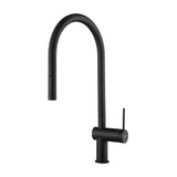 IMEX Berna GCE026/NG Mitigeur monocommande de cuisine extractible avec diffuseur à double jet en finition noir mat berna