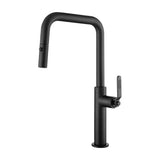 IMEX Nice GCE027/NG mitigeur monocommande de cuisine extractible avec diffuseur à double jet en finition noir mat Nice