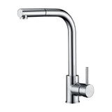 Pull-out single lever kitchen faucet in chrome finish Malta Imex