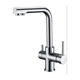 Kitchen faucet single lever for reverse osmosis with two water outlets, chrome finish Marsella by Imex