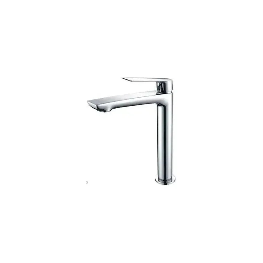 Grifo de lavabo de caño alto con un diseño moderno fabricado en latón cromado de Imex Imex