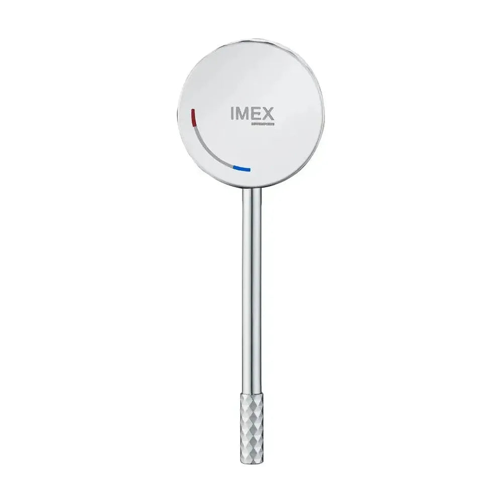 Vista principal de Grifo monomando con caño alto para lavabo hecho de latón con acabado cromado Genova de Imex
