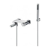 Built in single lever bath and shower mixer tap with recessed modern design, Olimpo by Imex