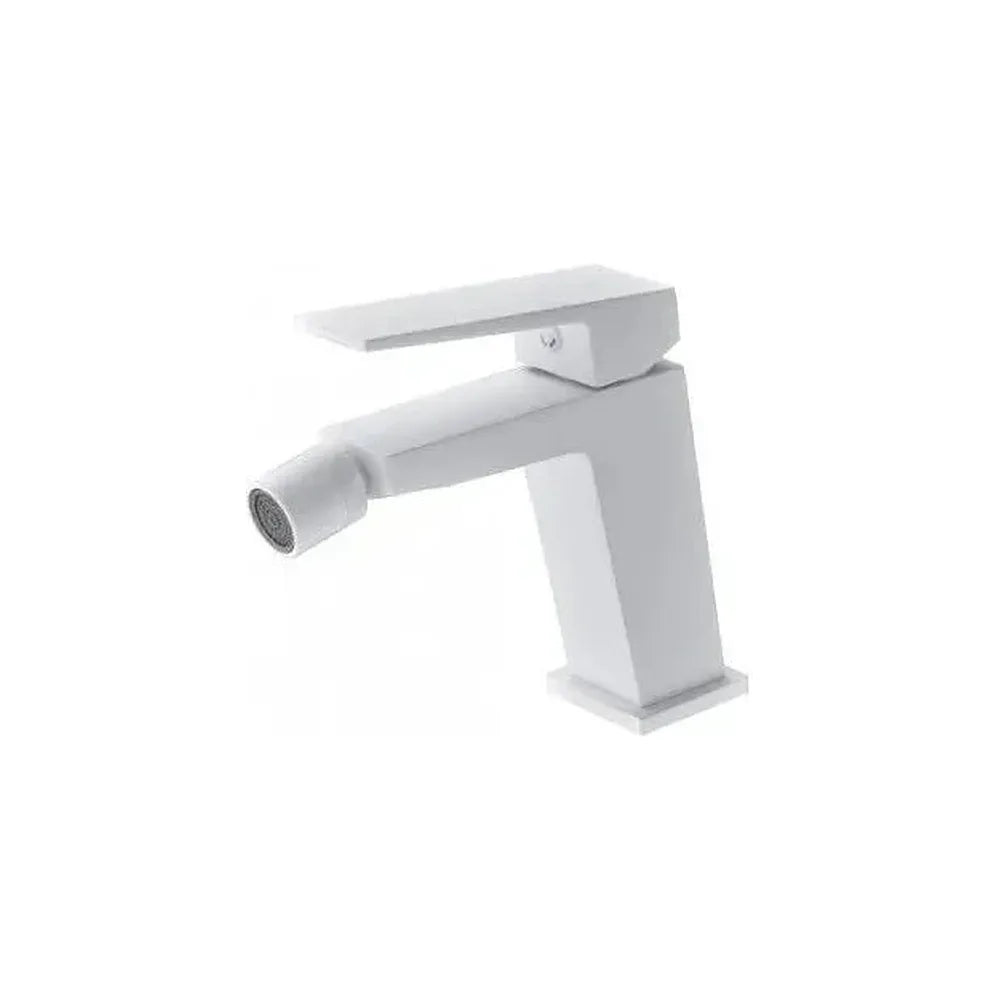 Grifo monomando de bidé con una rótula orientable y de cierre cerámico de acabado blanco Art de Imex Imex