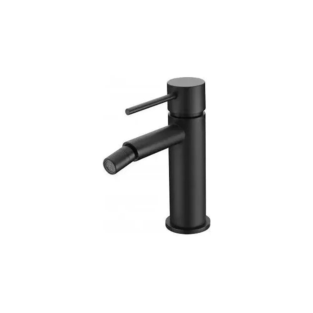 Grifo monomando de bidé fabricado en latón de acabado negro mate Milos de Imex Imex