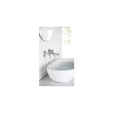 Stainless steel built in single lever basin faucet satin finish Delos by Imex