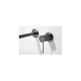Concealed single lever basin faucet brass with black metallic finish Genova by Imex
