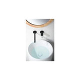 Single lever built in bathroom sink faucet brass matte black finish Genova by Imex