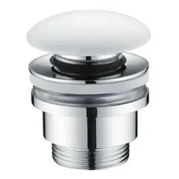 Plano de medidas y cotas técnicas de Grifo monomando para lavabo de caño alto fabricado en latón de acabado blanco mate...