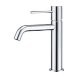 Rubinetto monocomando per lavabo in ottone con cartuccia da 25 mm e finitura cromo Monza di Imex