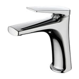 Single lever bathroom sink faucet deck mounted brass with chrome finish Delos by Imex