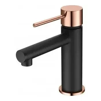 Vista en ángulo alternativo de Grifo negro mate para lavabo fabricado en latón con discos de cerámica Milos de Imex