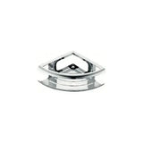 Corner soap dish with modern design S304 stainless steel chrome finish Dhanu by Imex