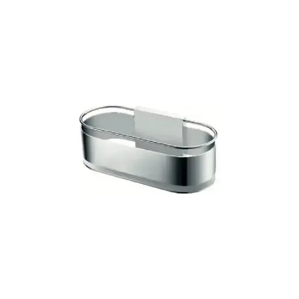 Jabonera frontal con diseño elegante de acero s304 con acabado cromado Anga de Imex Imex