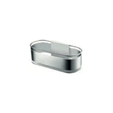 Front mounted soap dish stainless steel S304 with chrome finish and elegant design Anga by Imex