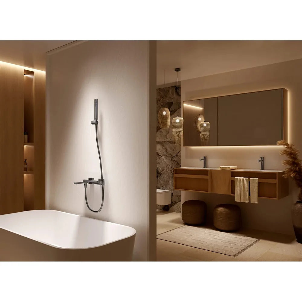 Plano o detalle técnico de Kit baño/ducha monomando Firenze cromo Imex