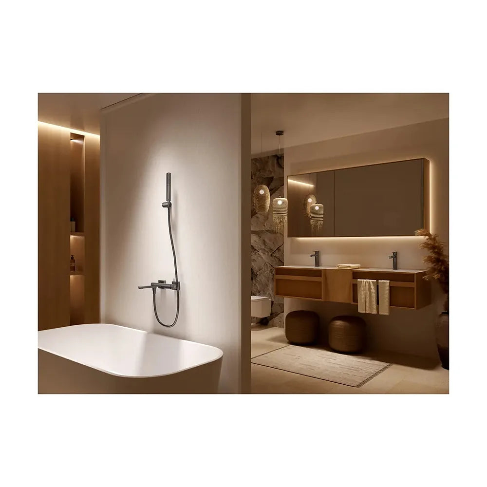 Plano de medidas y cotas técnicas de Kit baño/ducha monomando Firenze oro cepillado Imex