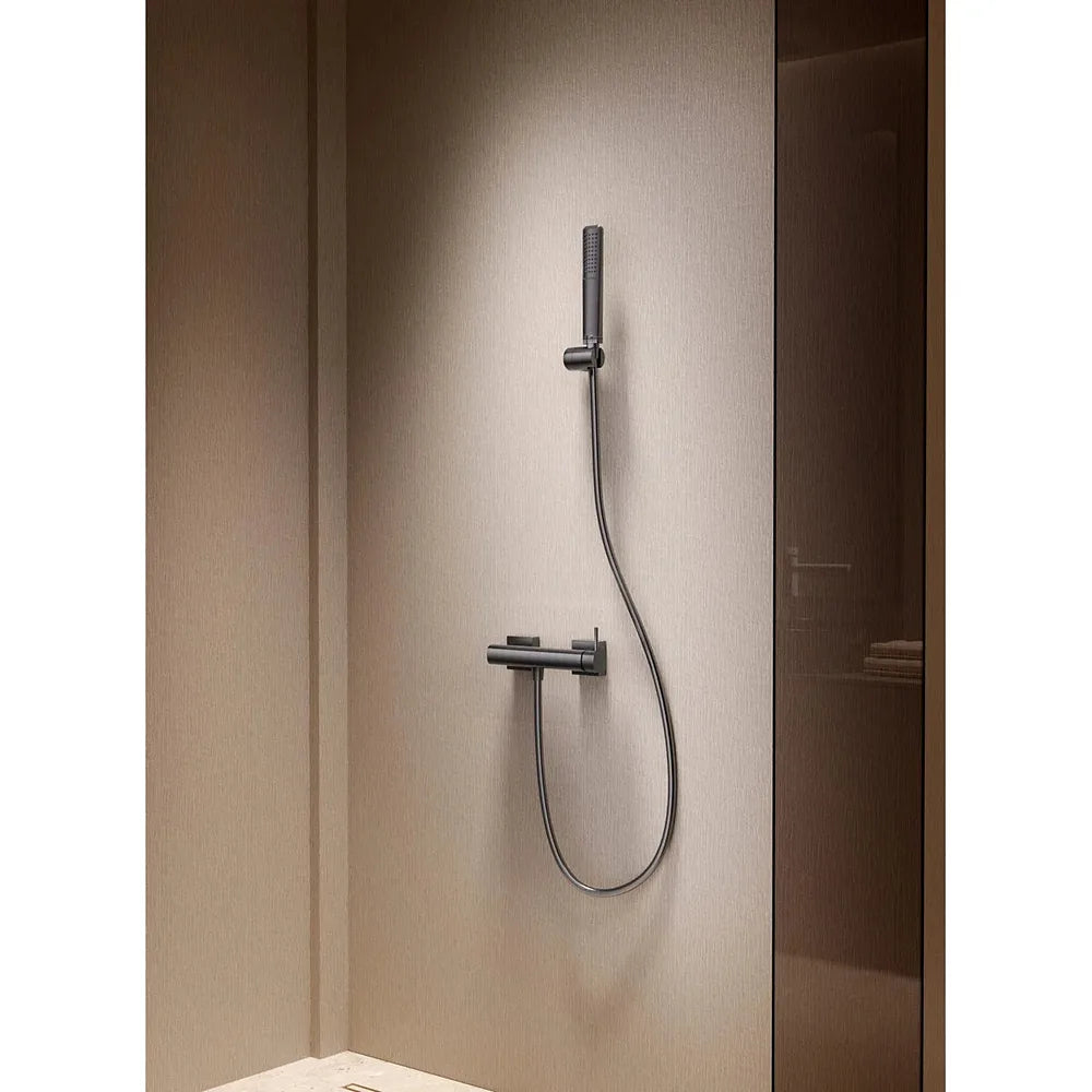 Plano o detalle técnico de Kit ducha monomando Firenze oro cepillado Imex (vista 3)