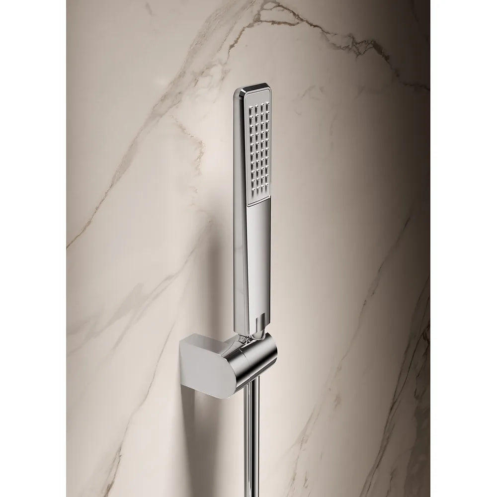 Plano o detalle técnico de Kit ducha monomando Toscana níquel cepillado Imex (vista 4)